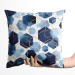 Decorative Velor Pillow Elegant hexagons - geometric motifs shown on a white background 147155 additionalThumb 3