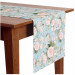 Table Runner Elusive painting - roses in cottagecore style on blue background 147255
