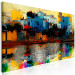Canvas Art Print Gafsa, Tunisia - Abstract Colorful Town on the Seashore 147655 additionalThumb 2