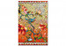Paint by Number Kit Orange Nature - Colorful Stained Glass Window With Birds and Magnolia Bush 148455 additionalThumb 5