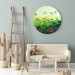 Round Canvas Dinosaurs - Funny Colorful Dragons in a Children’s Dream Forest 148755 additionalThumb 2