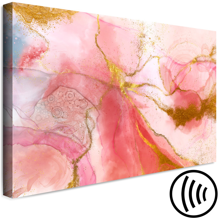 Canvas Art Print Pink Fantasy (1-piece) - unique watercolor-painted abstraction 148955 additionalImage 6