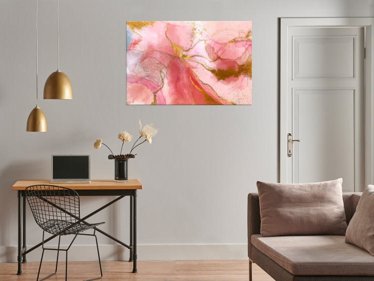 Canvas Art Print Pink Fantasy (1-piece) - unique watercolor-painted abstraction 148955 additionalImage 3