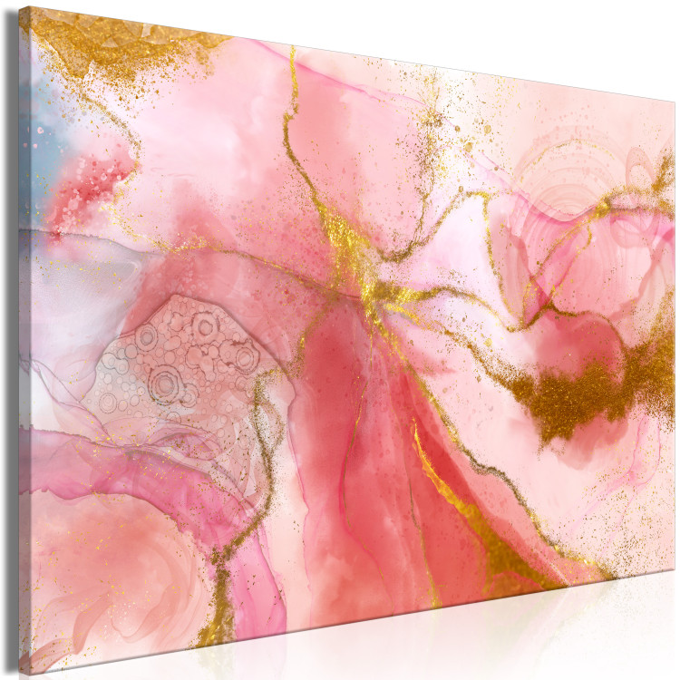 Canvas Art Print Pink Fantasy (1-piece) - unique watercolor-painted abstraction 148955 additionalImage 2