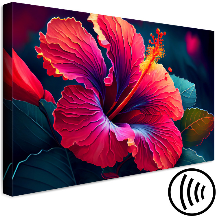 Canvas Art Print Exotic Flower - Colorful Floristic Motif in Close-up 149855 additionalImage 6