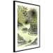 Wall Poster Tropical Lake - Watercolor Landscape in Shades of Green 150055 additionalThumb 7