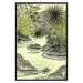 Wall Poster Tropical Lake - Watercolor Landscape in Shades of Green 150055 additionalThumb 26