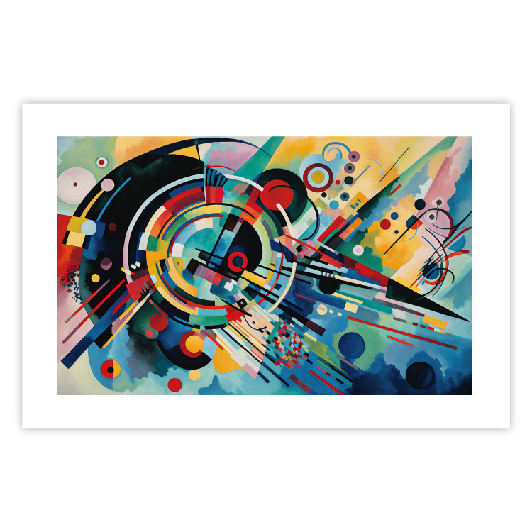 Wall Poster A Burst of Color - Abstraction Inspired by Kandinsky’s Style 151155 additionalImage 21