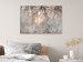 Canvas Decorative Tree - Delicate Twigs With Flowers in the Colors of the Morning 151455 additionalThumb 3