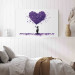 Canvas Lilac Hearts - Graffiti With a Child Holding Balloons in Banksy Style 151755 additionalThumb 3