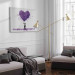 Canvas Lilac Hearts - Graffiti With a Child Holding Balloons in Banksy Style 151755 additionalThumb 10