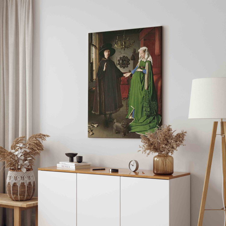 Reproduction Painting The Portrait of Giovanni (?) Arnolfini and his Wife Giovanna Cenami (?) (The Arnolfini Marriage) 158155 additionalImage 4