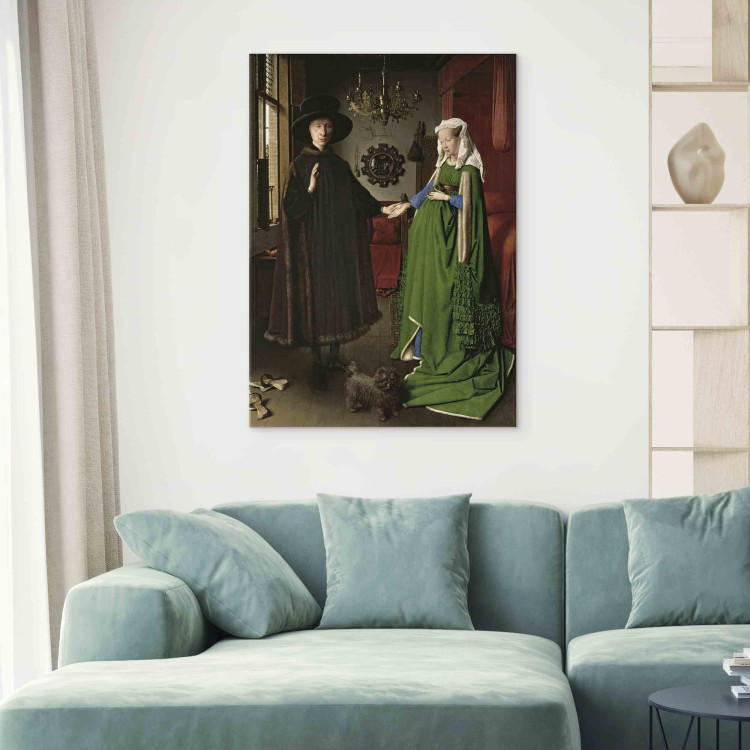 Reproduction Painting The Portrait of Giovanni (?) Arnolfini and his Wife Giovanna Cenami (?) (The Arnolfini Marriage) 158155 additionalImage 5