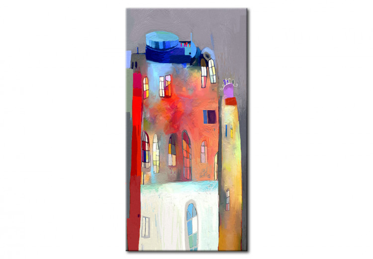 Canvas Rainbow-hued house 48855