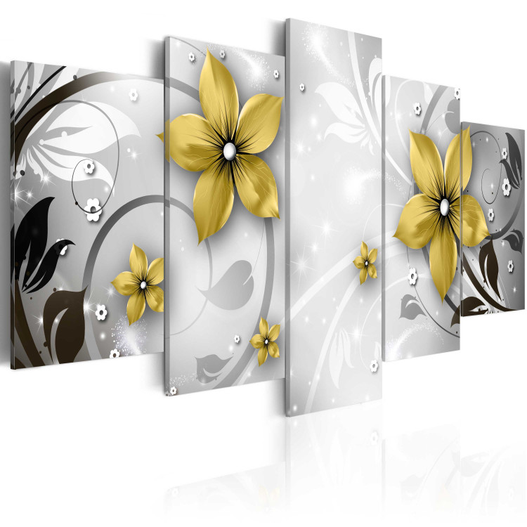 Canvas Art Print Amber flowers 50055 additionalImage 2