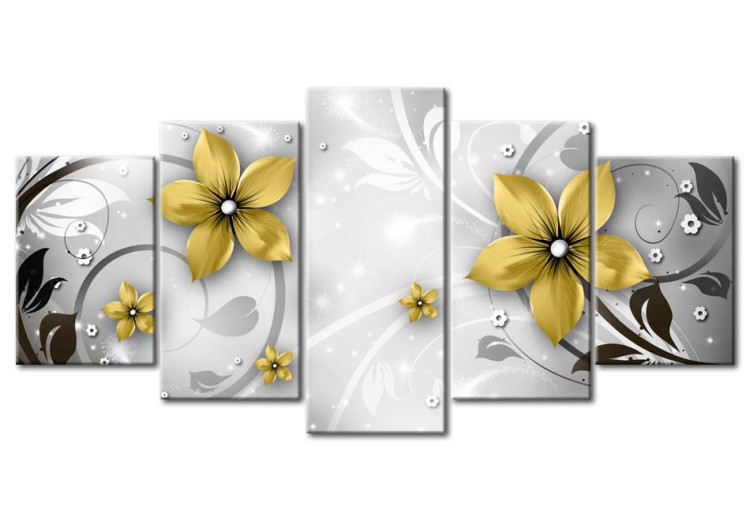 Canvas Art Print Amber flowers 50055