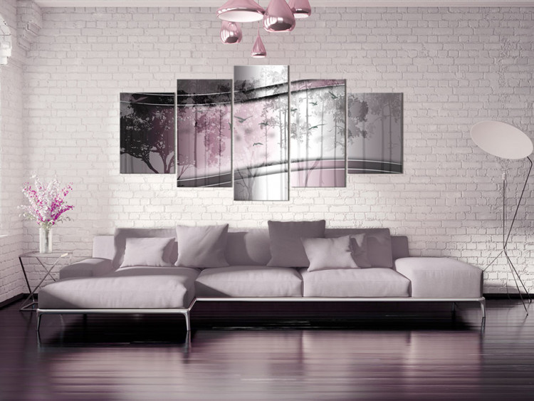 Canvas Print  Pink Reflection of Nature 64155 additionalImage 3