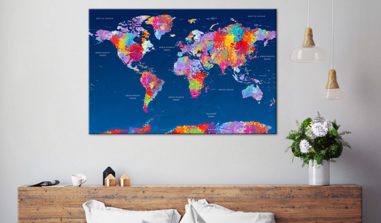 Cork Pinboard World Map: Artistic Fantasy 95955 additionalImage 3