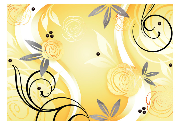 Photo Wallpaper Yellow roses 97155 additionalImage 1