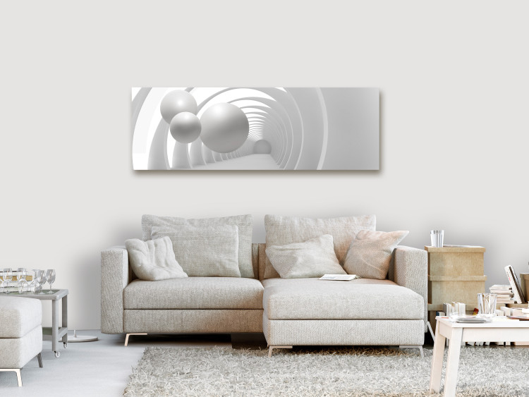 Canvas Art Print White Tunnel (1 Part) Narrow 113765 additionalImage 3