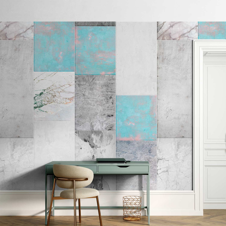 Modern Wallpaper Long Tiles (Blue) 114065 additionalImage 4