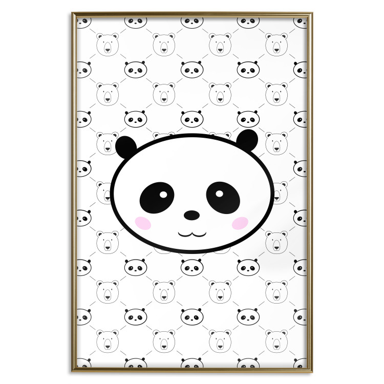 Poster Pandas and Bears - fun black and white animal composition 114565 additionalImage 16