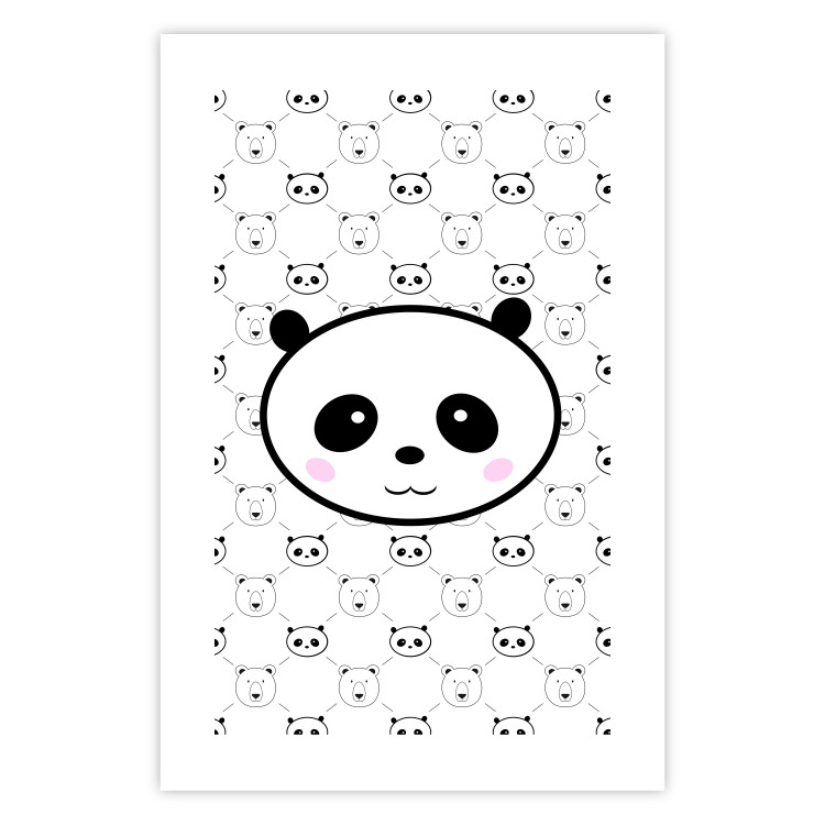 Poster Pandas and Bears - fun black and white animal composition 114565 additionalImage 19
