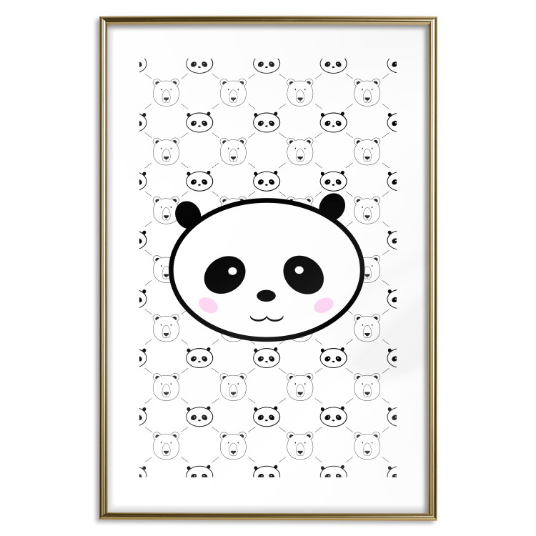 Poster Pandas and Bears - fun black and white animal composition 114565 additionalImage 14