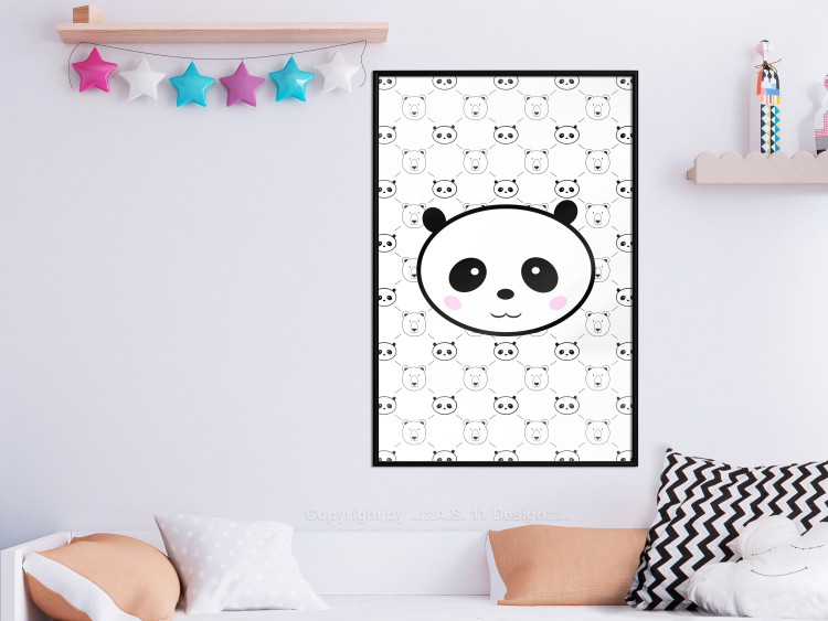 Poster Pandas and Bears - fun black and white animal composition 114565 additionalImage 3