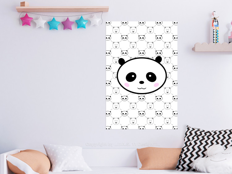Poster Pandas and Bears - fun black and white animal composition 114565 additionalImage 17