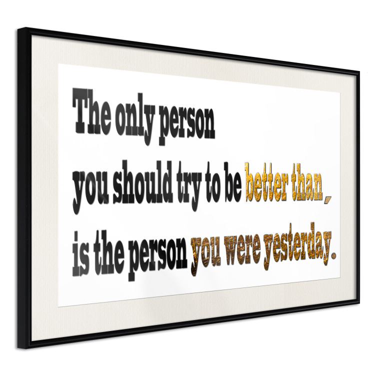 Poster Motivational quote - simple black text with brown highlights 114965 additionalImage 3