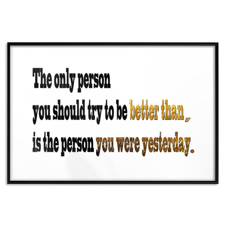 Poster Motivational quote - simple black text with brown highlights 114965 additionalImage 15