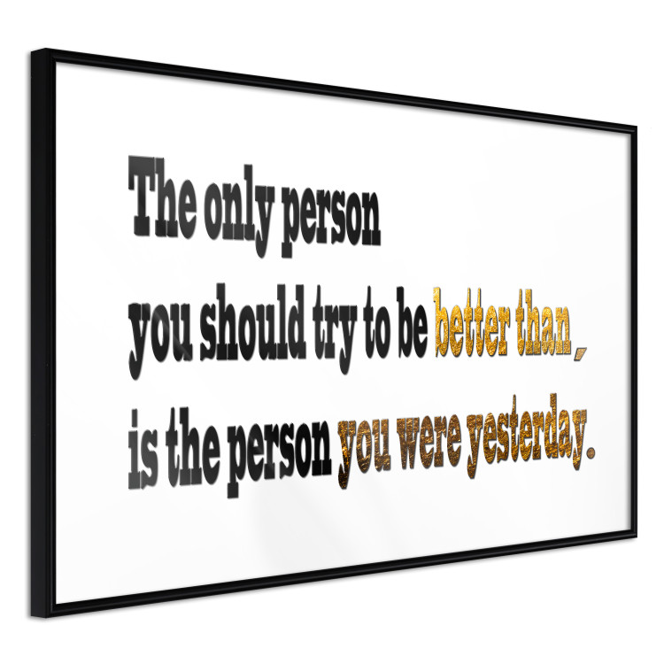 Poster Motivational quote - simple black text with brown highlights 114965 additionalImage 11