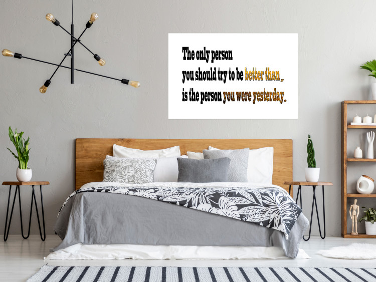 Poster Motivational quote - simple black text with brown highlights 114965 additionalImage 4
