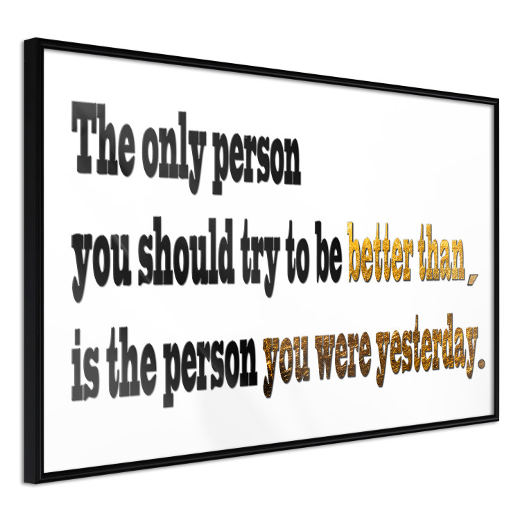 Poster Motivational quote - simple black text with brown highlights 114965 additionalImage 12