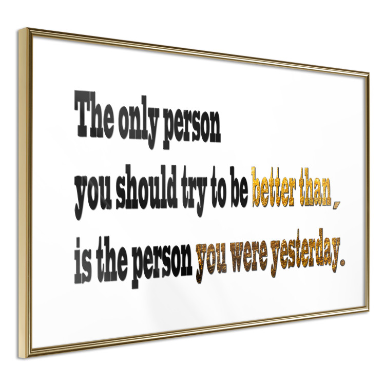 Poster Motivational quote - simple black text with brown highlights 114965 additionalImage 8