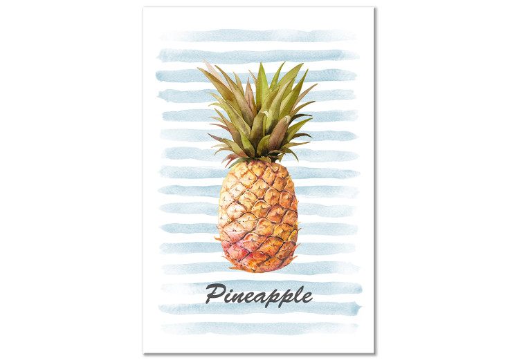 Canvas Print Pineapple and Stripes (1 Part) Vertical 115265