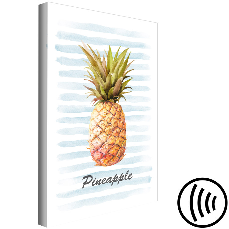 Canvas Print Pineapple and Stripes (1 Part) Vertical 115265 additionalImage 6