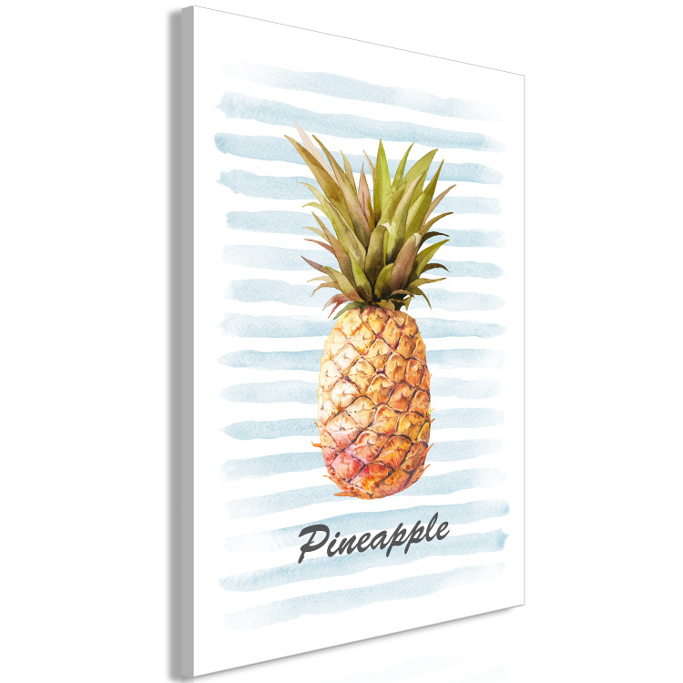 Canvas Print Pineapple and Stripes (1 Part) Vertical 115265 additionalImage 2