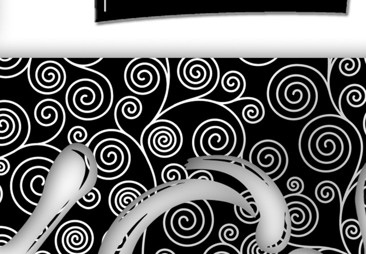Poster Yes you can - black and white composition with texts on a patterned background 116365 additionalImage 11