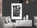 Poster Yes you can - black and white composition with texts on a patterned background 116365 additionalThumb 4
