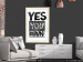Poster Yes you can - black and white composition with texts on a patterned background 116365 additionalThumb 21
