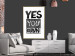 Poster Yes you can - black and white composition with texts on a patterned background 116365 additionalThumb 13