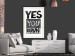 Poster Yes you can - black and white composition with texts on a patterned background 116365 additionalThumb 22