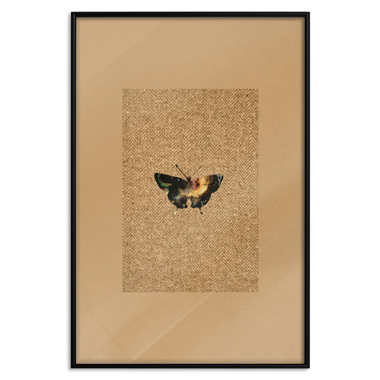 Poster Collector's Butterfly - autumn composition in brown color with an insect 118165 additionalImage 20