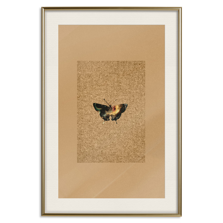 Poster Collector's Butterfly - autumn composition in brown color with an insect 118165 additionalImage 27