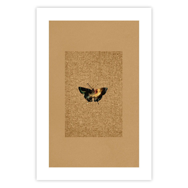 Poster Collector's Butterfly - autumn composition in brown color with an insect 118165 additionalImage 18
