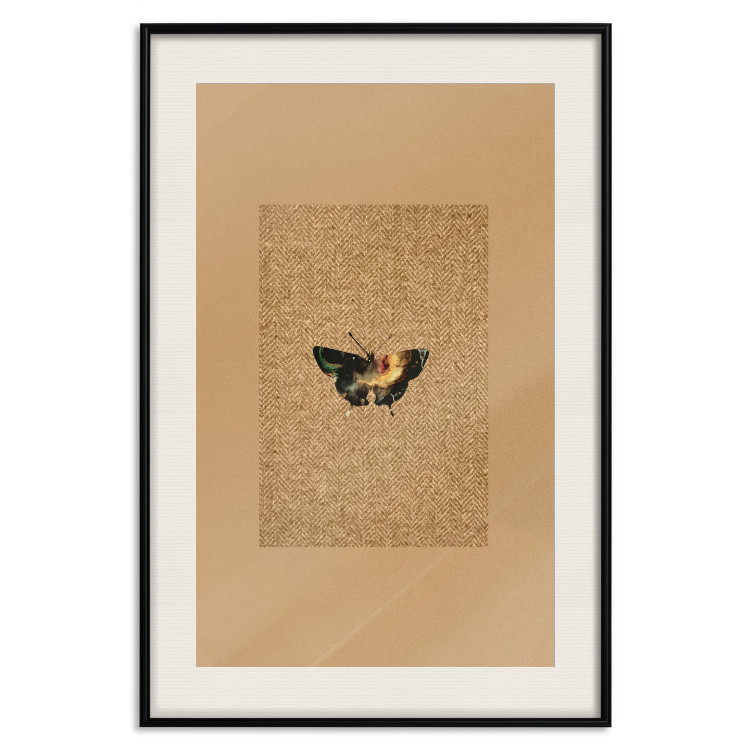 Poster Collector's Butterfly - autumn composition in brown color with an insect 118165 additionalImage 19