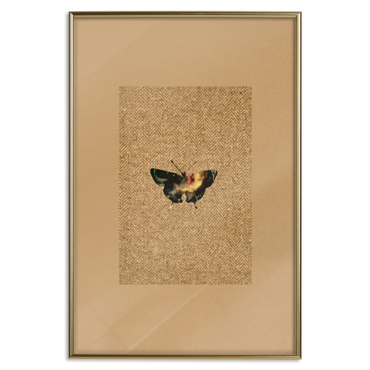 Poster Collector's Butterfly - autumn composition in brown color with an insect 118165 additionalImage 17