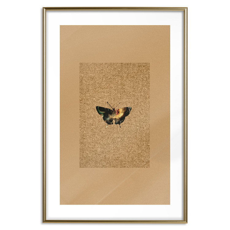 Poster Collector's Butterfly - autumn composition in brown color with an insect 118165 additionalImage 18